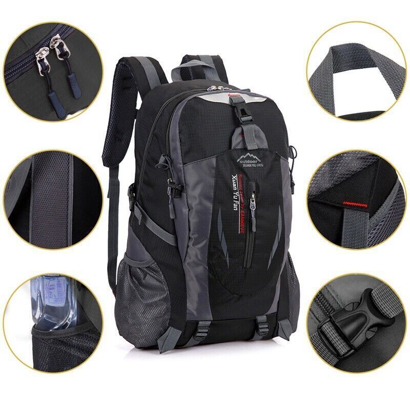 40L Large Waterproof Backpack – Hiking, Camping & Travel Rucksack