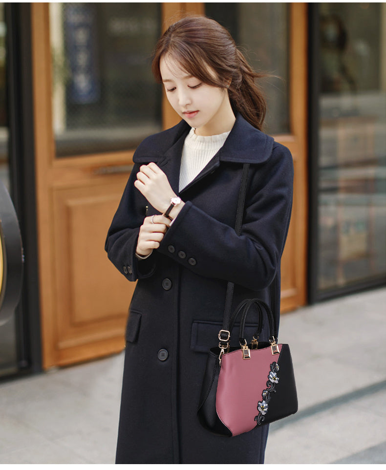 Fashionable Women’s Flower Pattern Crossbody & Shoulder Bag