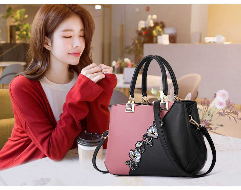 Fashionable Women’s Flower Pattern Crossbody & Shoulder Bag