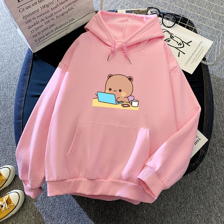 Back to School Busy Bear Soft Hoodie – Cozy & Cute for Kids