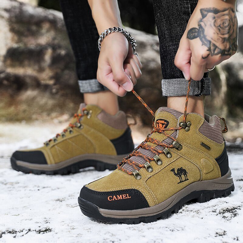 Camel Men’s Non-Slip Hiking Shoes – Outdoor Trekking & Trail Footwear - Adistore