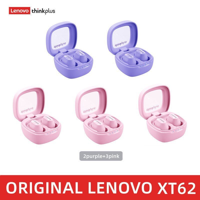 Lenovo XT62 Wireless Earbuds – Bluetooth 5.3 HiFi Sport Headset with Mic - Adistore