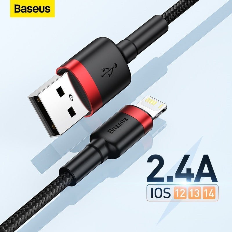 Baseus USB Cable for iPhone 12/11 Pro Max – Fast Charging & Sync - Adistore