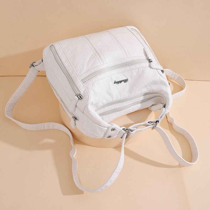 Annmouler PU Leather Women’s Large Capacity Multifunction Handbag - Adistore