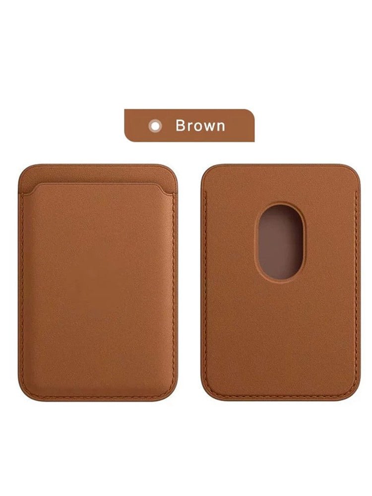 Magnetic Leather Card Holder Case for iPhone 13/12/11 Pro Max Mini - Adistore