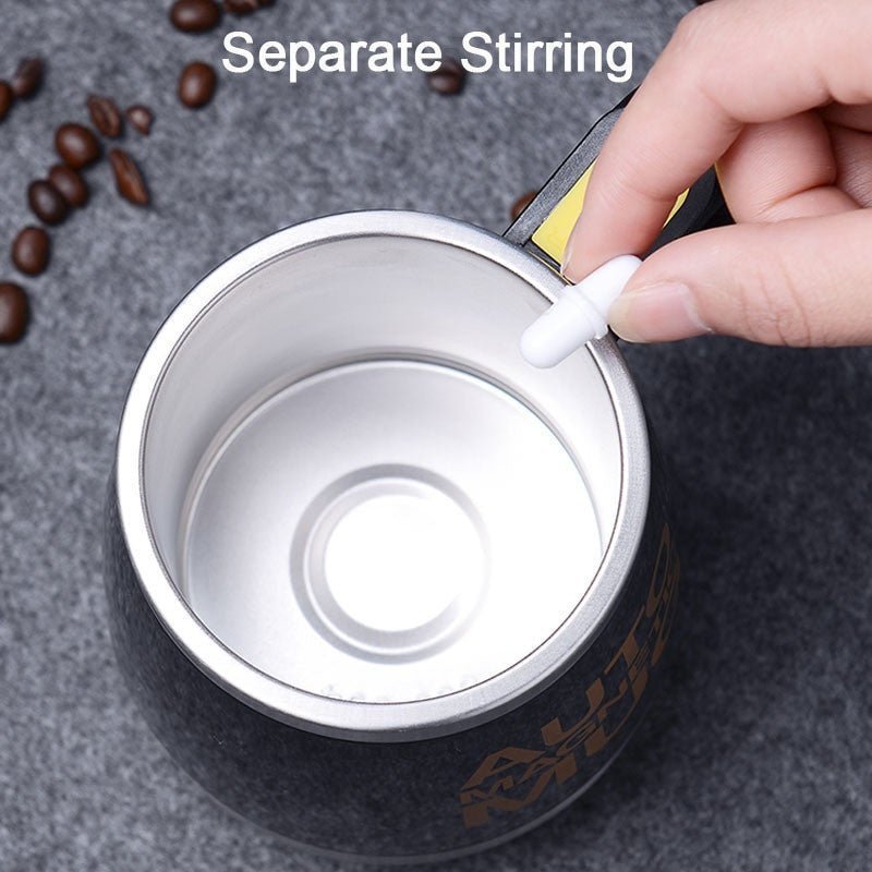 Automatic Stainless Steel Self-Stirring Magnetic Mug – 304 Mixing Cup - Adistore