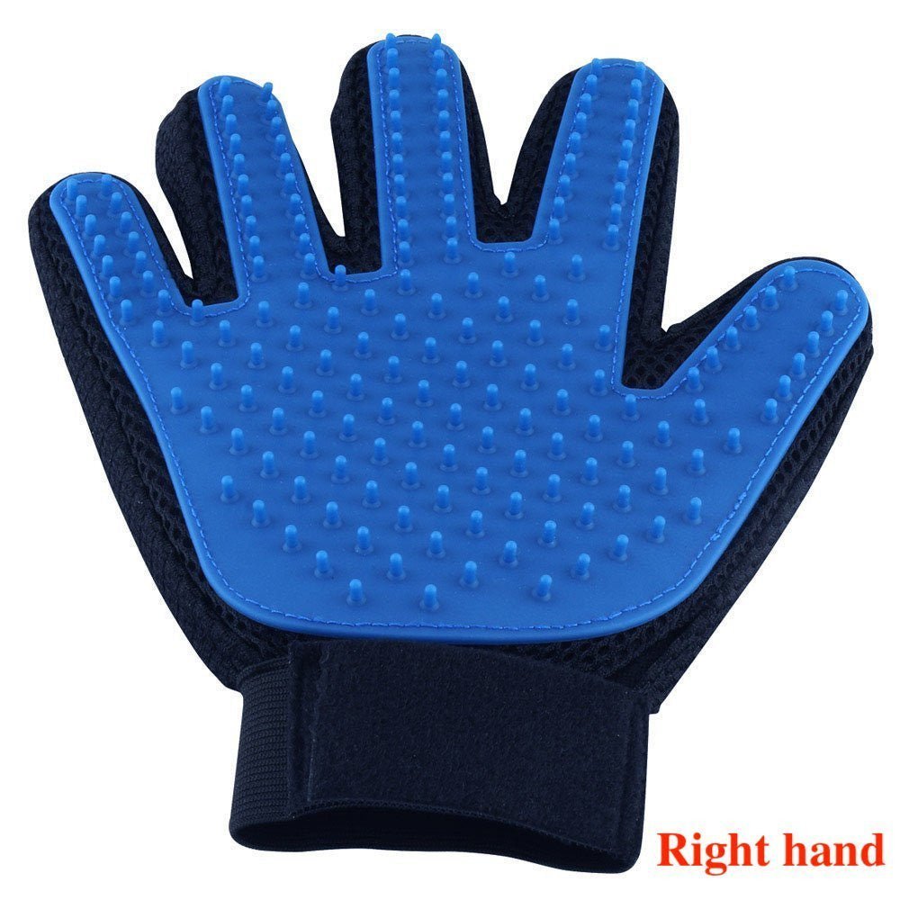 Pet Grooming Glove – Dog & Cat Brush with Finger Massage Cleaning - Adistore