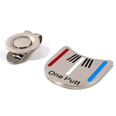 6 Pcs One Putt Golf Ball Markers with Magnetic Hat Clip | Golf Gifts - Adistore