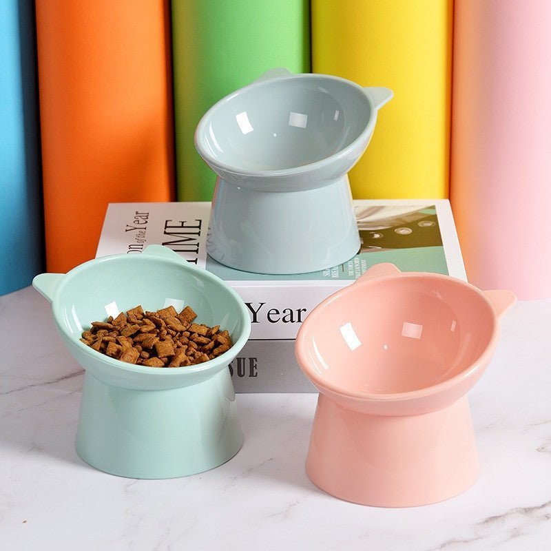 Tilted Pet Food Bowl – Anti-Choking Elevated Water Bowl for Cats & Dogs - Adistore