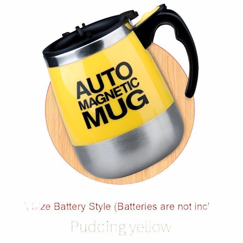 Automatic Stainless Steel Self-Stirring Magnetic Mug – 304 Mixing Cup - Adistore