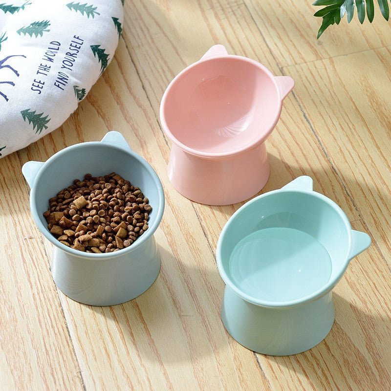 Tilted Pet Food Bowl – Anti-Choking Elevated Water Bowl for Cats & Dogs - Adistore