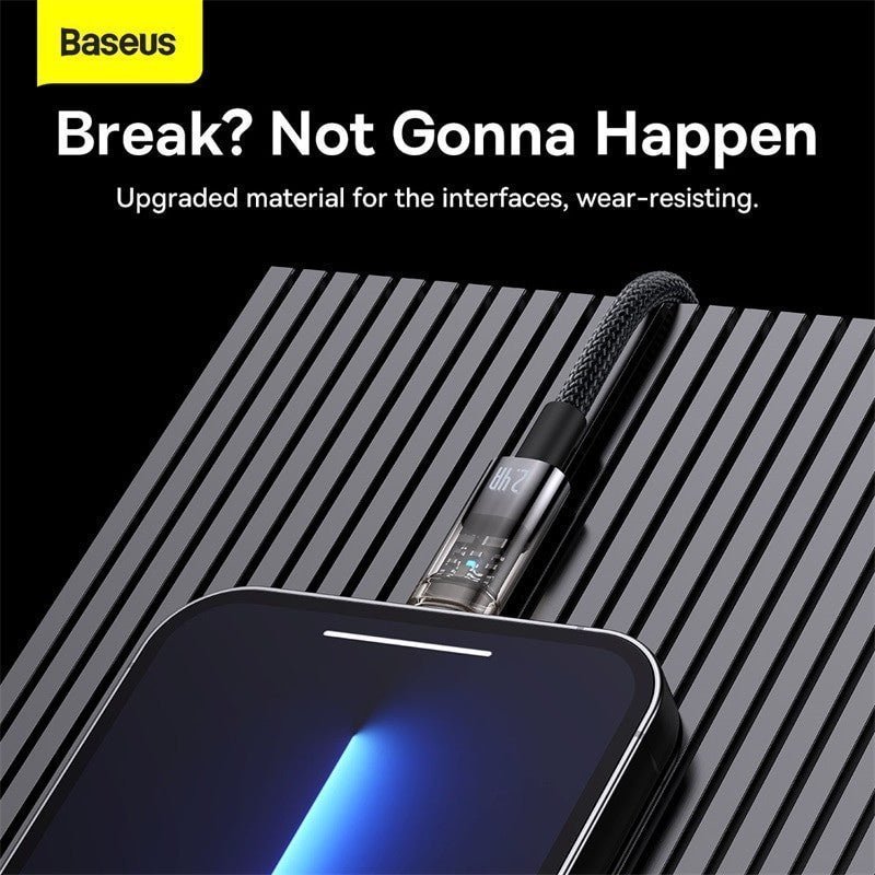 Baseus USB Fast Charging Cable for iPhone 13/12/11 Pro Max & iPad - Adistore