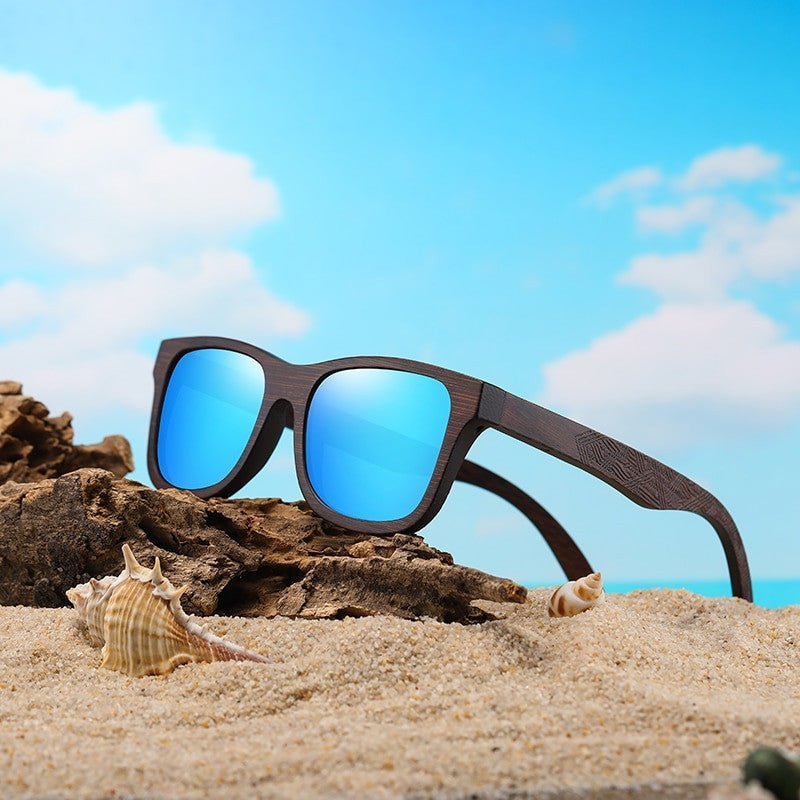 GM Handmade Bamboo Polarised Sunglasses – Natural Wood Shades - Adistore