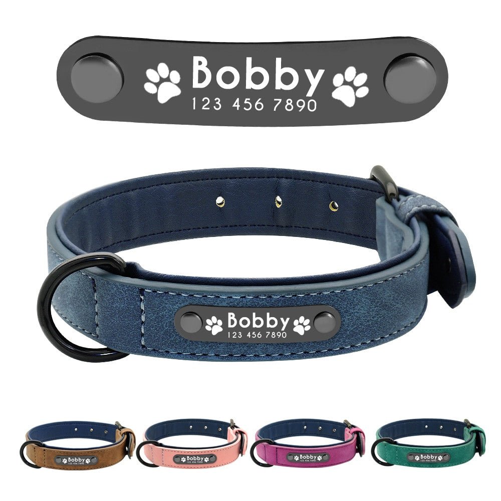 Personalized Custom Leather Dog Collars – Durable & Stylish - Adistore