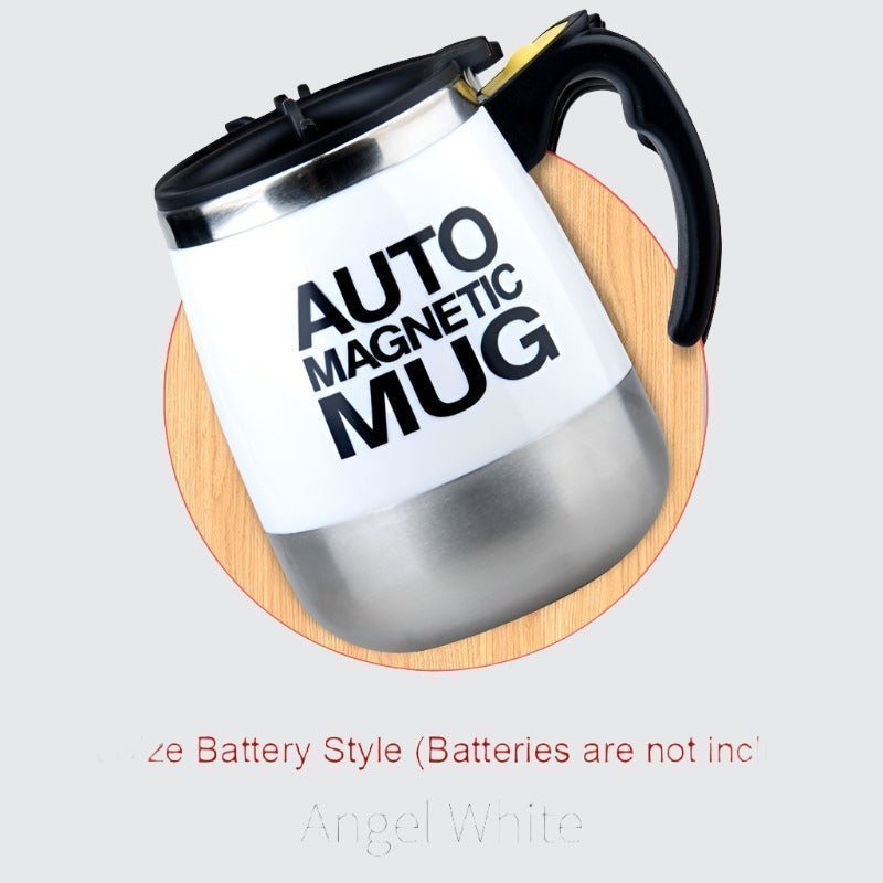 Automatic Stainless Steel Self-Stirring Magnetic Mug – 304 Mixing Cup - Adistore
