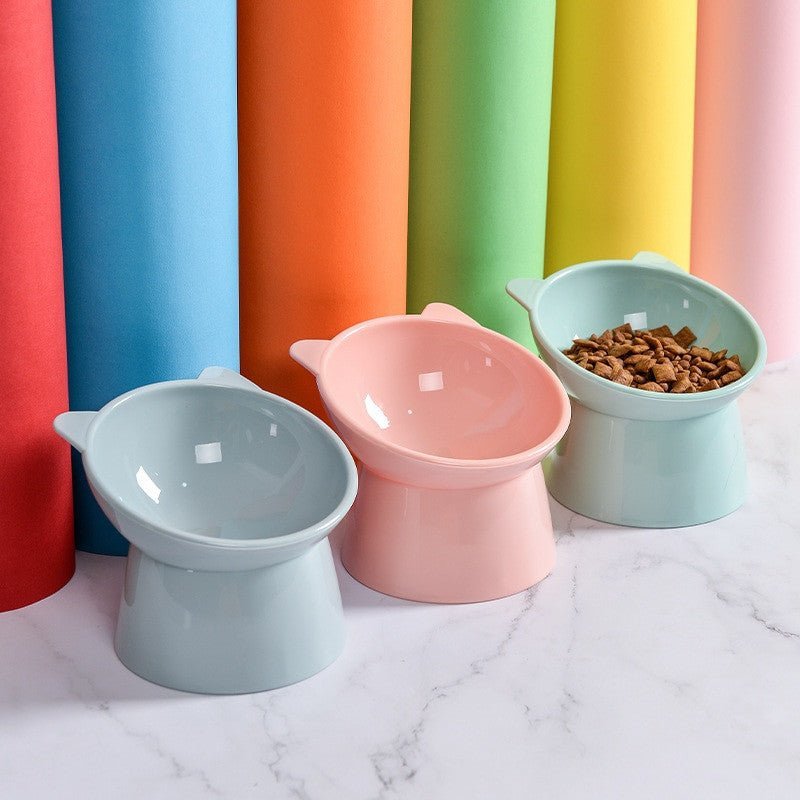 Tilted Pet Food Bowl – Anti-Choking Elevated Water Bowl for Cats & Dogs - Adistore