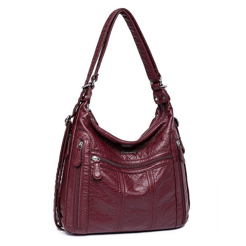 Annmouler PU Leather Women’s Large Capacity Multifunction Handbag - Adistore