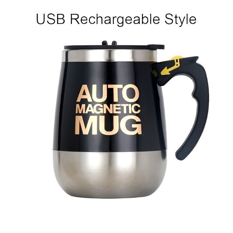 Automatic Stainless Steel Self-Stirring Magnetic Mug – 304 Mixing Cup - Adistore