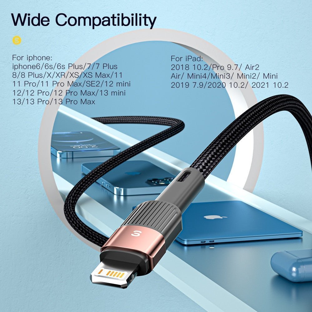 Essager Fast Charging USB Cable for iPhone 11, 12, 13 Pro Max & More - Adistore
