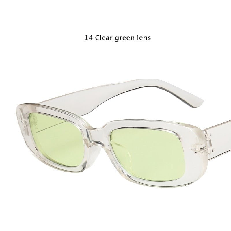 Small Rectangle Vintage Sunglasses – Women’s Oval Square Anti-Glare - Adistore