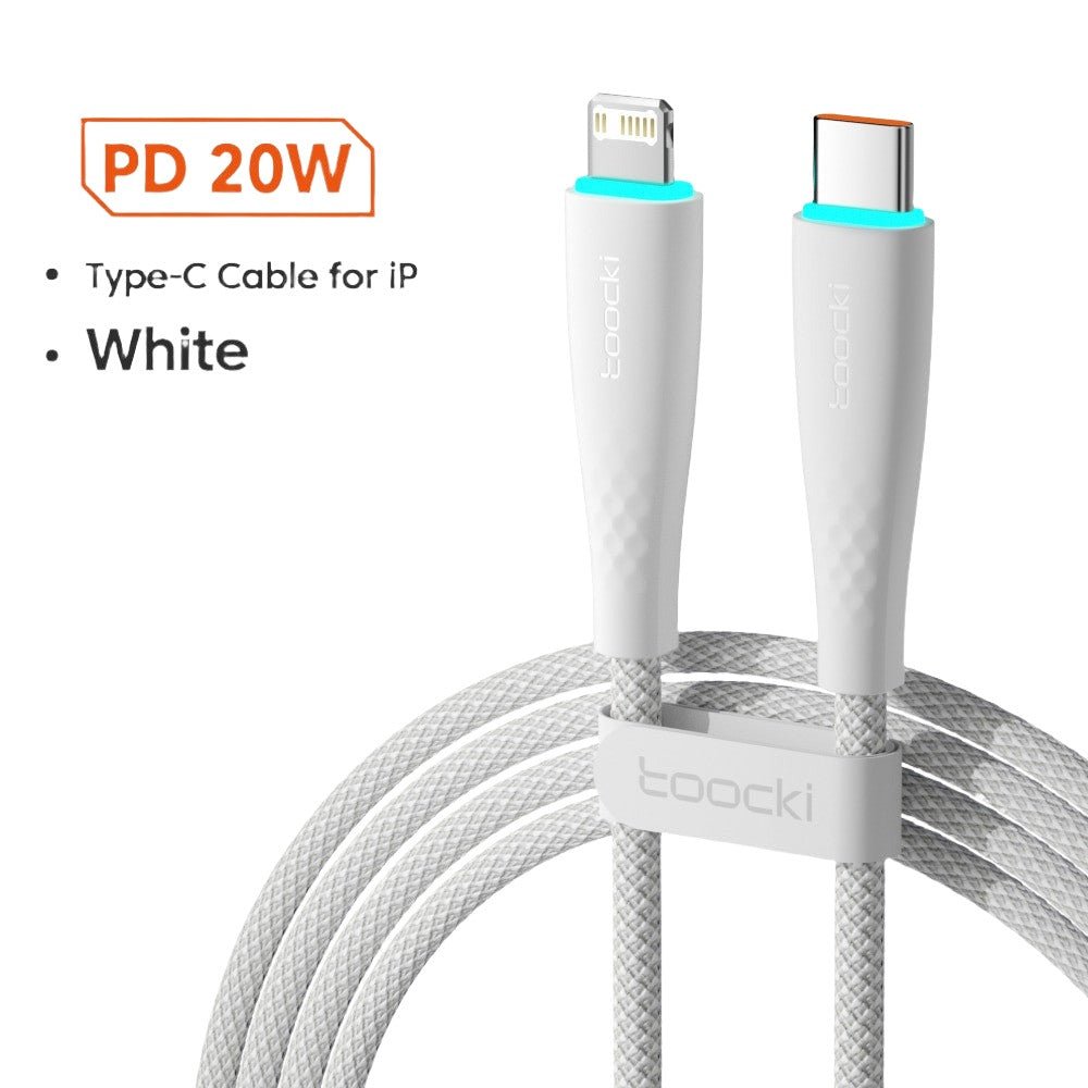 Toocki 2pcs USB-C to Lightning Cable – Fast Charging for iPhone 14/13/12 - Adistore