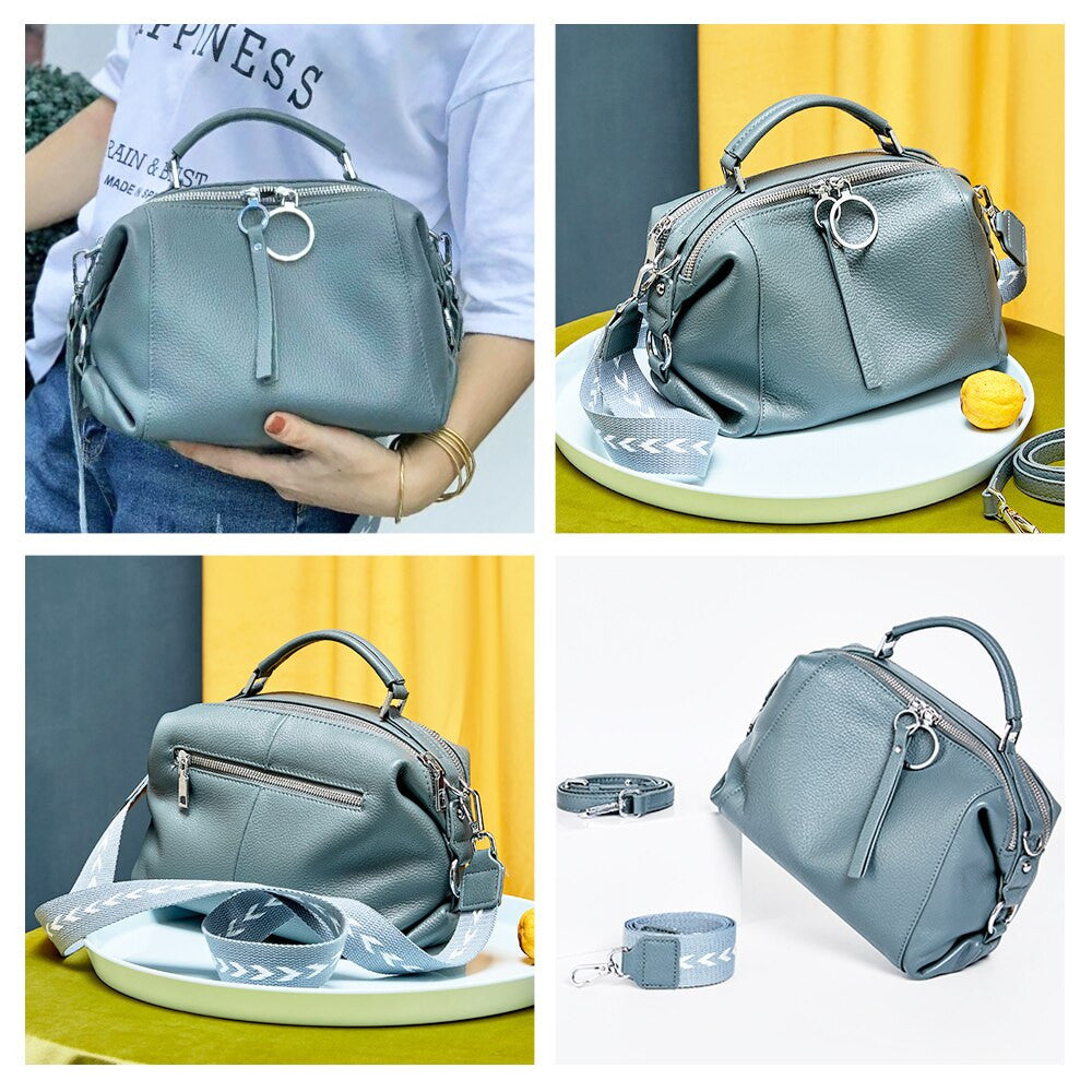 Zency Soft Genuine Leather Women’s Handbag – Tote & Crossbody Bag - Adistore