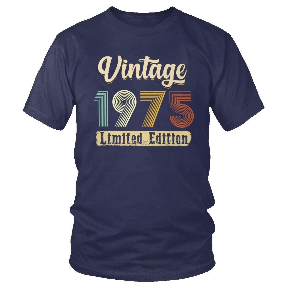 Classic Vintage 1975 T-Shirt for Men – Soft Cotton, Slim Fit Tee - Adistore