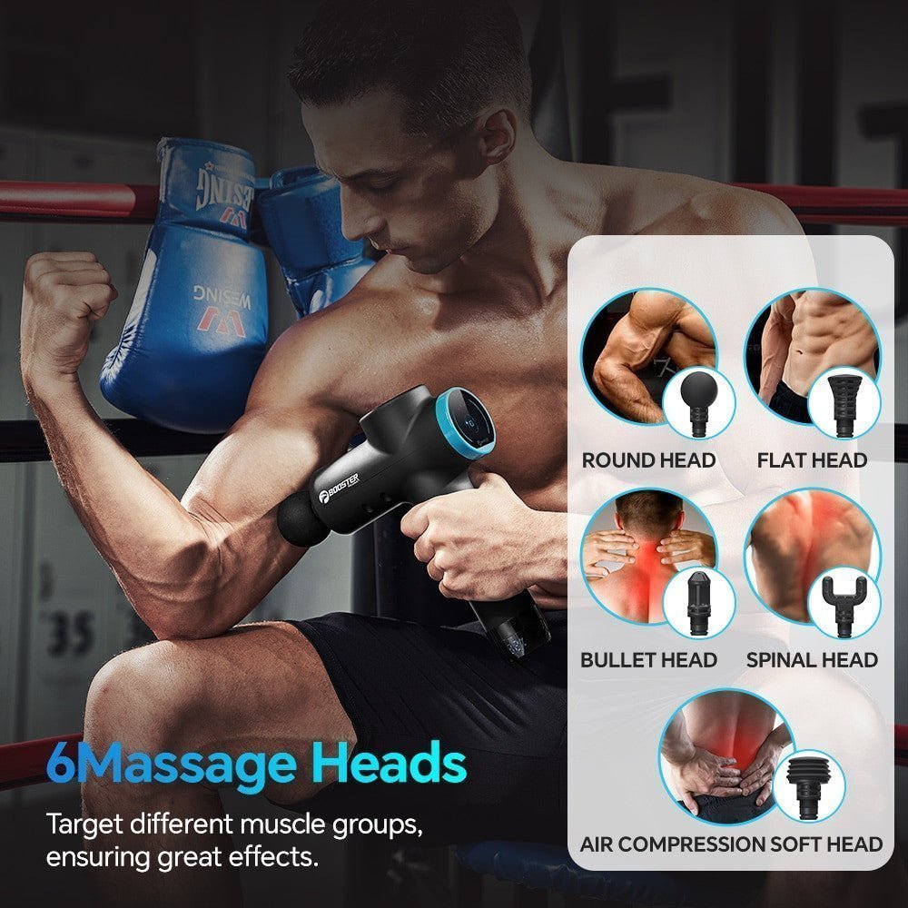 BOOSTER M2-12V Massage Gun with LCD Display – Deep Muscle Massager - Adistore