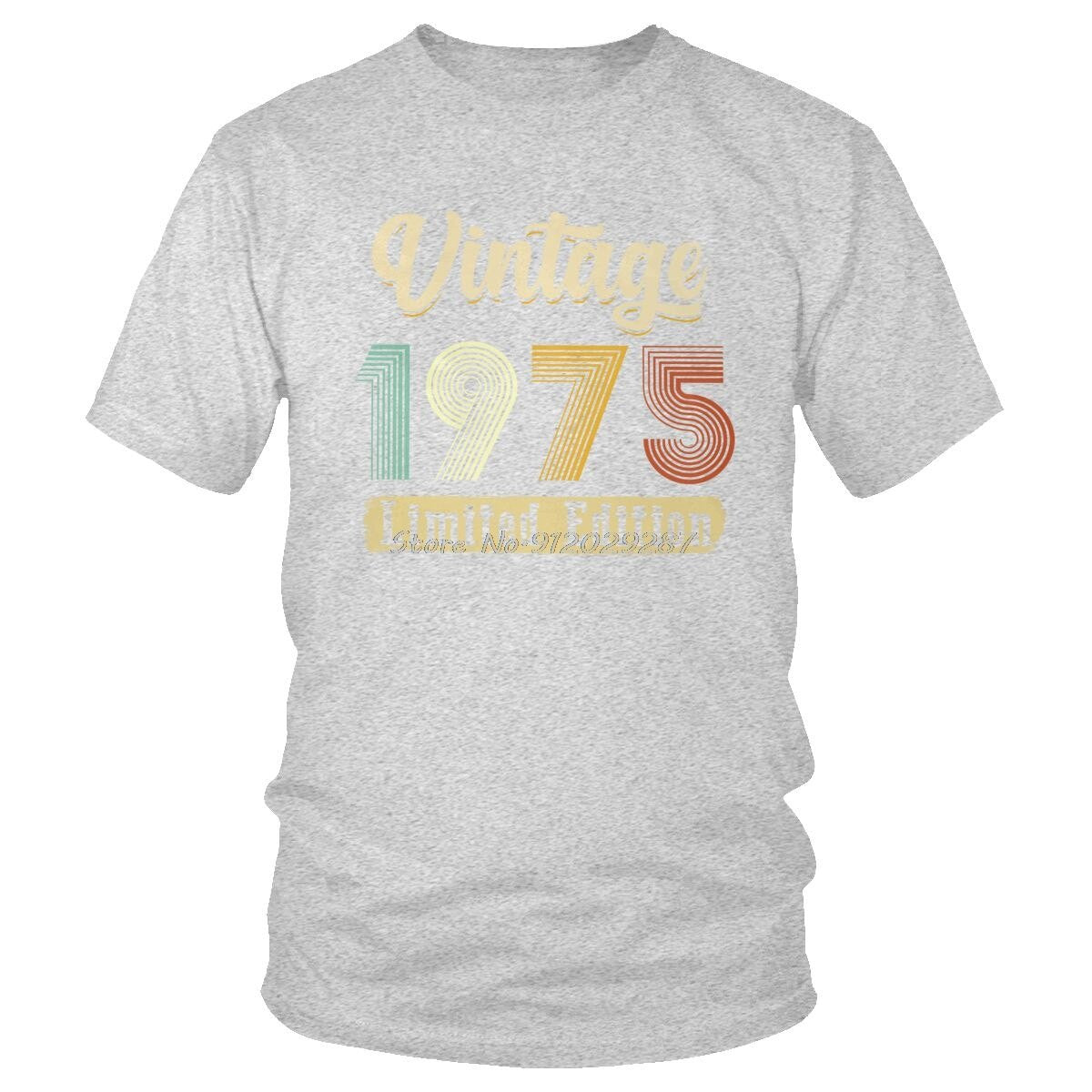 Classic Vintage 1975 T-Shirt for Men – Soft Cotton, Slim Fit Tee - Adistore
