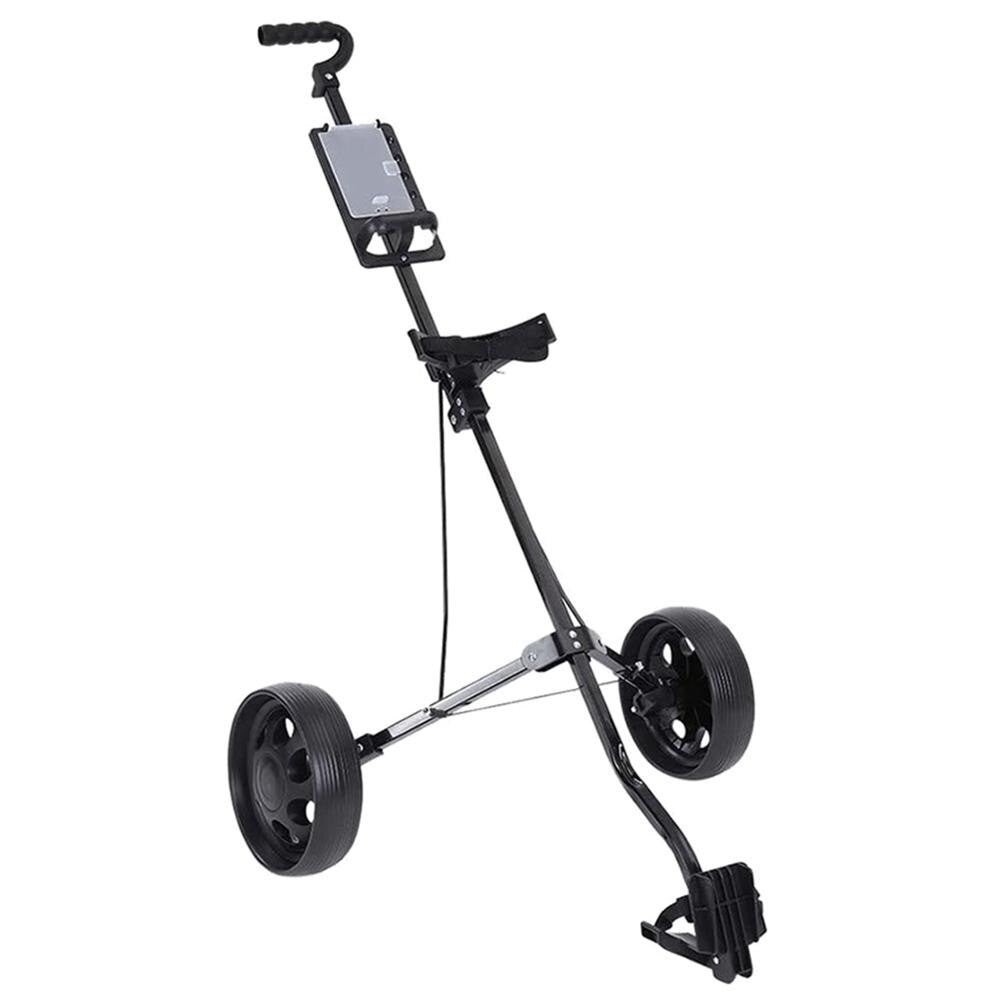 Adjustable Golf Pull Cart – 2-Wheel Trolley with Brake & Lightweight - Adistore