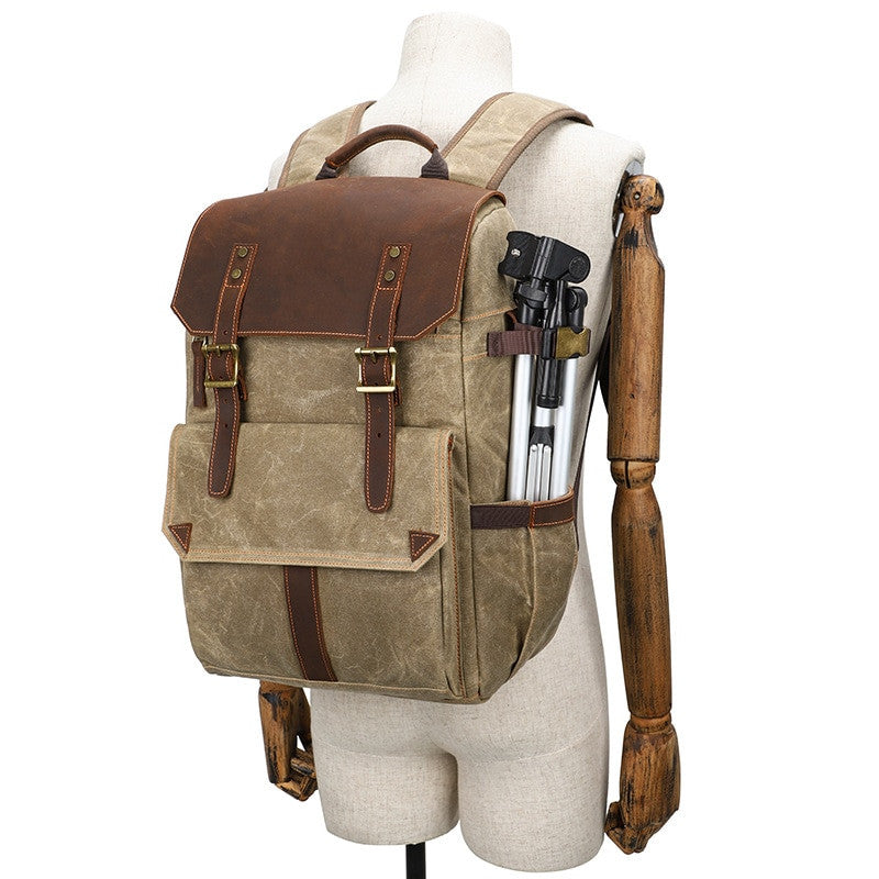 Vintage Canvas Backpack – Unisex Outdoor Sports & Travel Bag - Adistore
