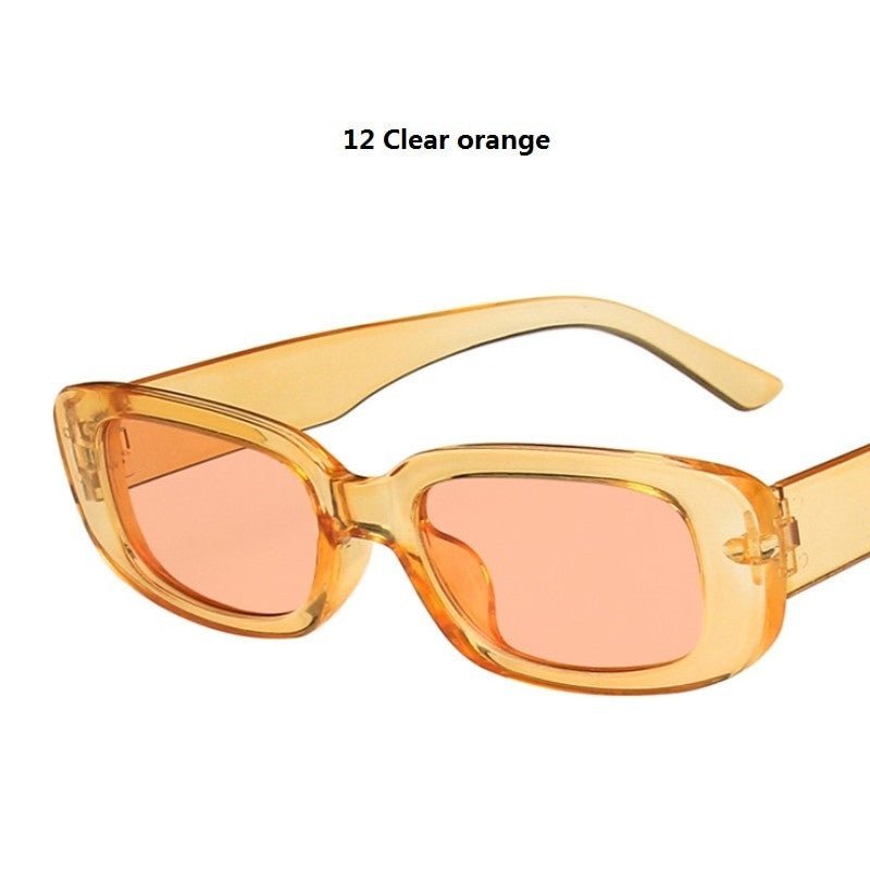 Small Rectangle Vintage Sunglasses – Women’s Oval Square Anti-Glare - Adistore