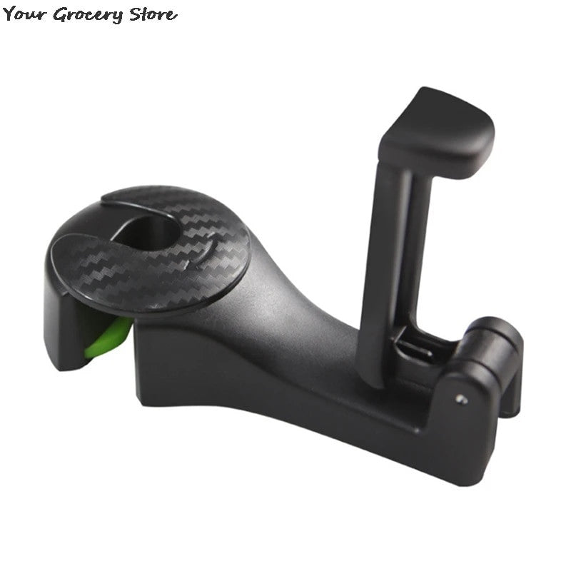 Universal Car Headrest Hooks with Phone Holder – Backseat Organiser - Adistore