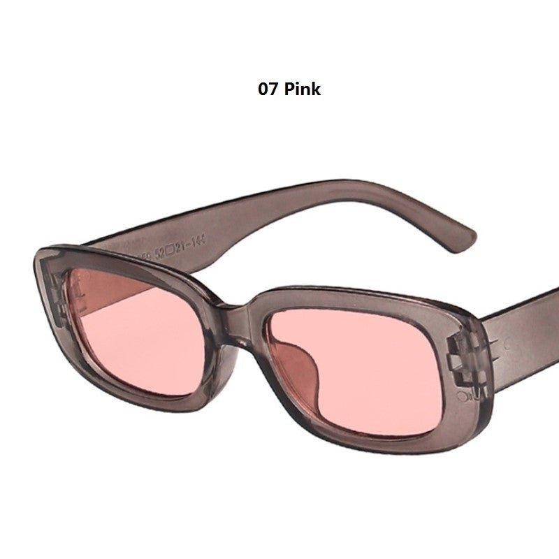 Small Rectangle Vintage Sunglasses – Women’s Oval Square Anti-Glare - Adistore