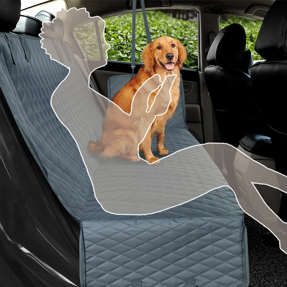PETRAVEL Dog Car Seat Cover Waterproof/Rear Back Seat Protector Mat.