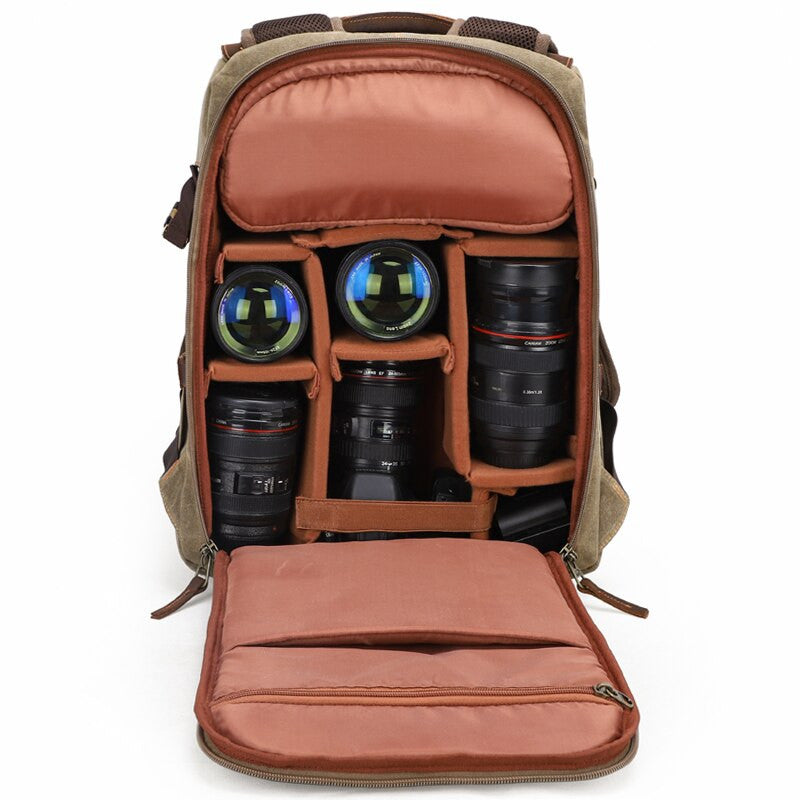 Vintage Canvas Backpack – Unisex Outdoor Sports & Travel Bag - Adistore