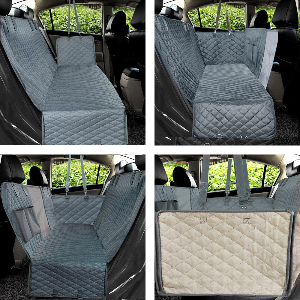 PETRAVEL Dog Car Seat Cover Waterproof/Rear Back Seat Protector Mat.