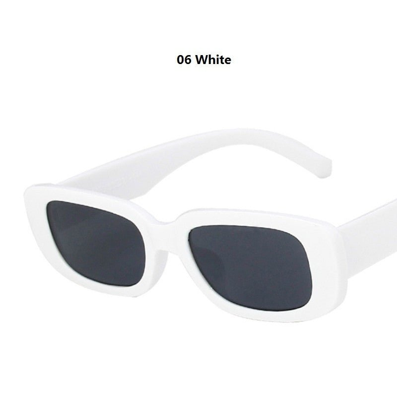 Small Rectangle Vintage Sunglasses – Women’s Oval Square Anti-Glare - Adistore