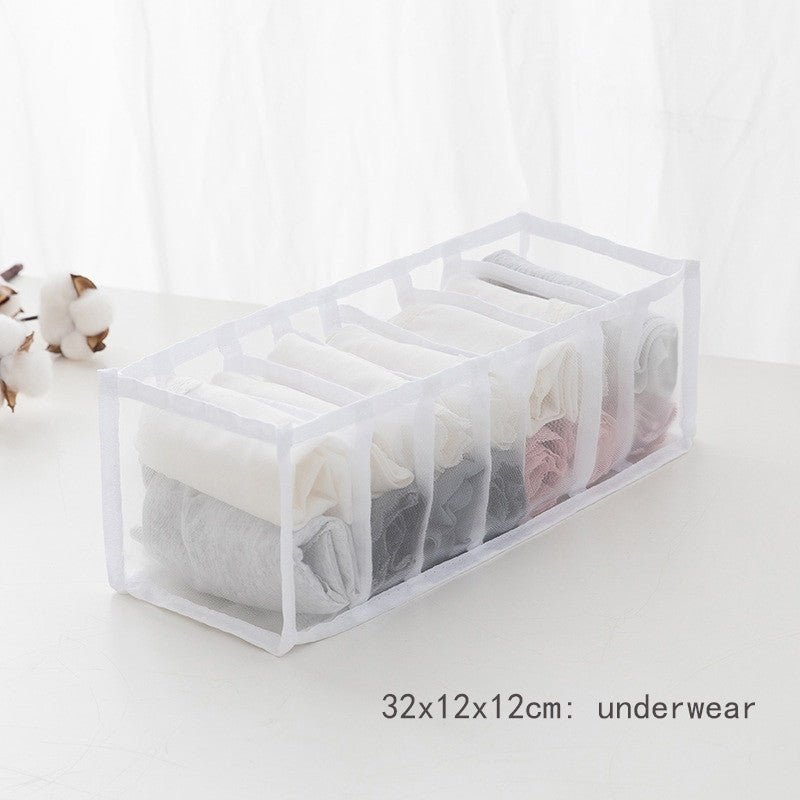 Jeans Compartment Storage Box – Closet Clothes Drawer Organiser - Adistore