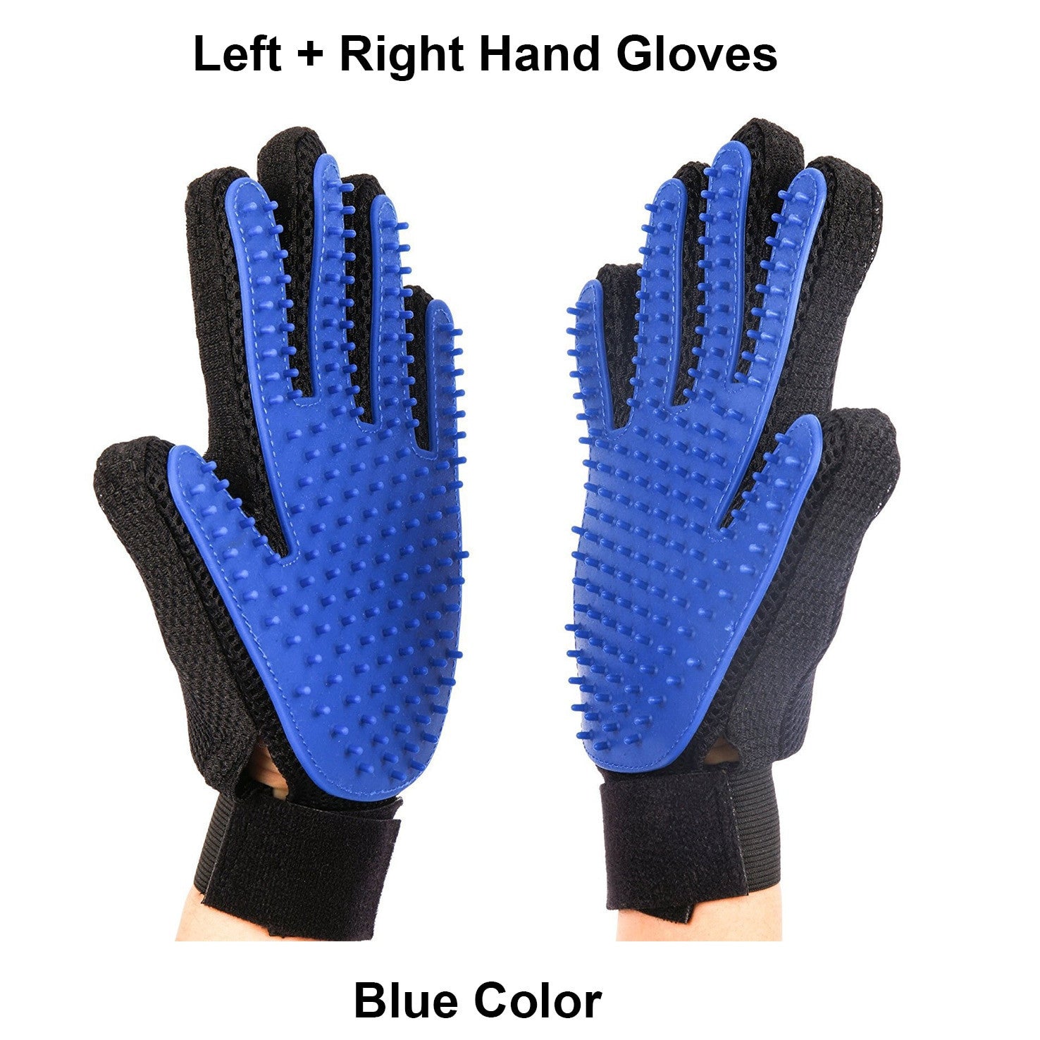 Pet Grooming Glove – Dog & Cat Brush with Finger Massage Cleaning - Adistore