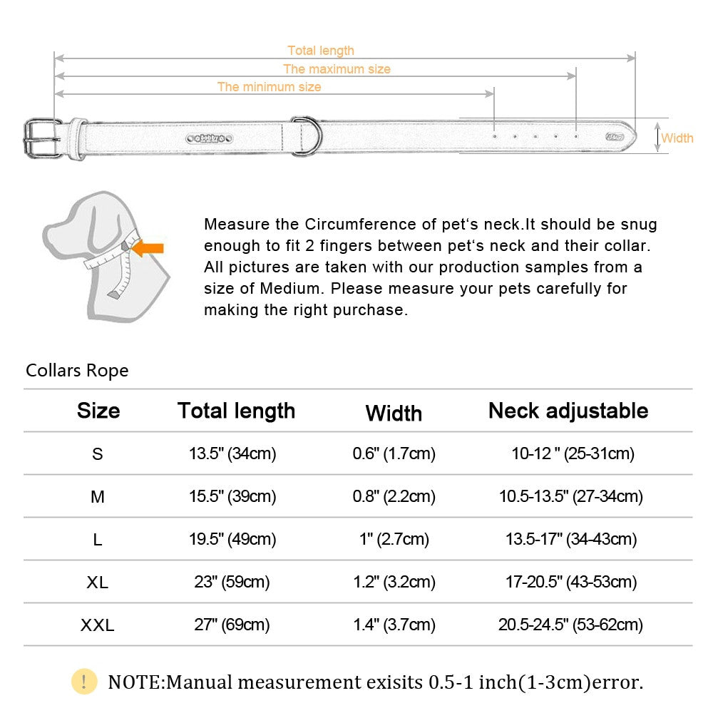 Personalized Custom Leather Dog Collars – Durable & Stylish - Adistore