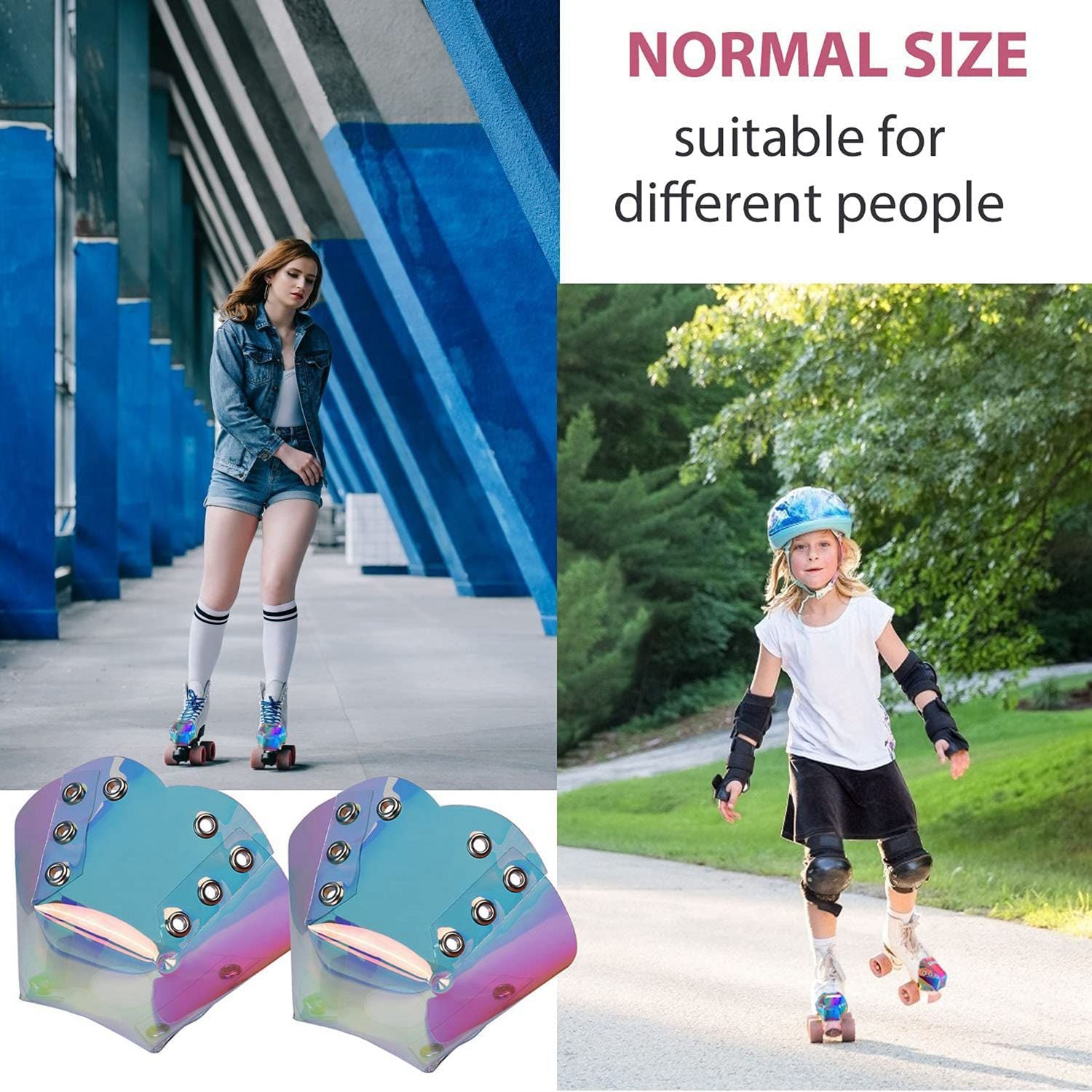 1 Pair Leather Toe Cap Guard for Roller & Ice Skates – Skate Cover - Adistore