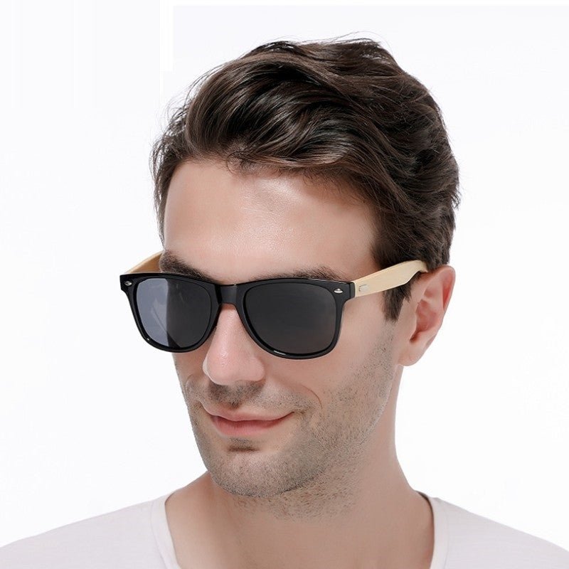 Wood Bamboo Polarised Sunglasses – UV400 Vintage Driving Glasses