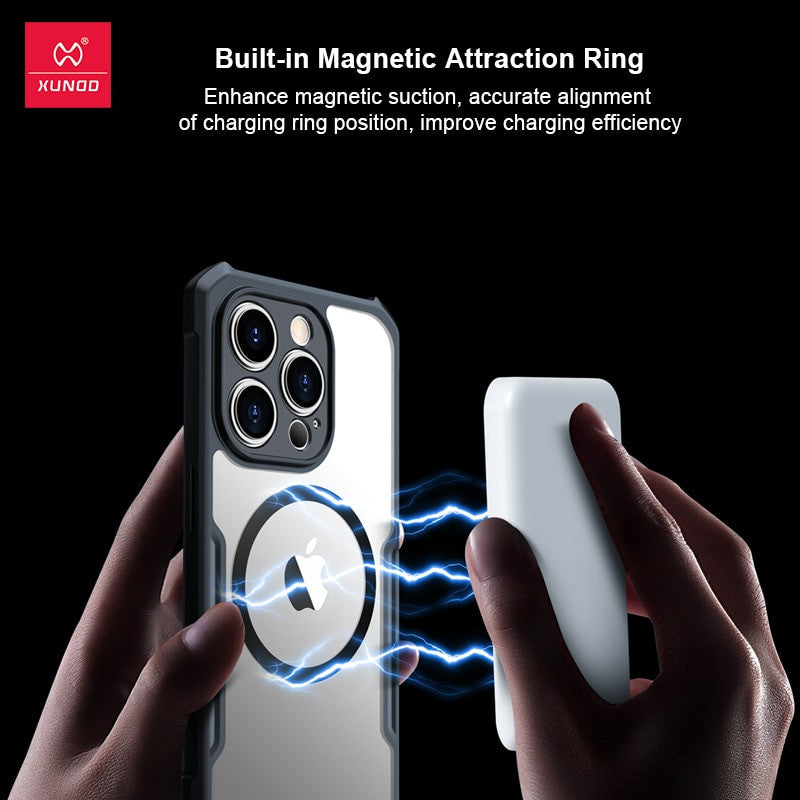 Xundd Magnetic Case for iPhone 14 ProMax, 13 & 12 Pro – Protective Cover - Adistore