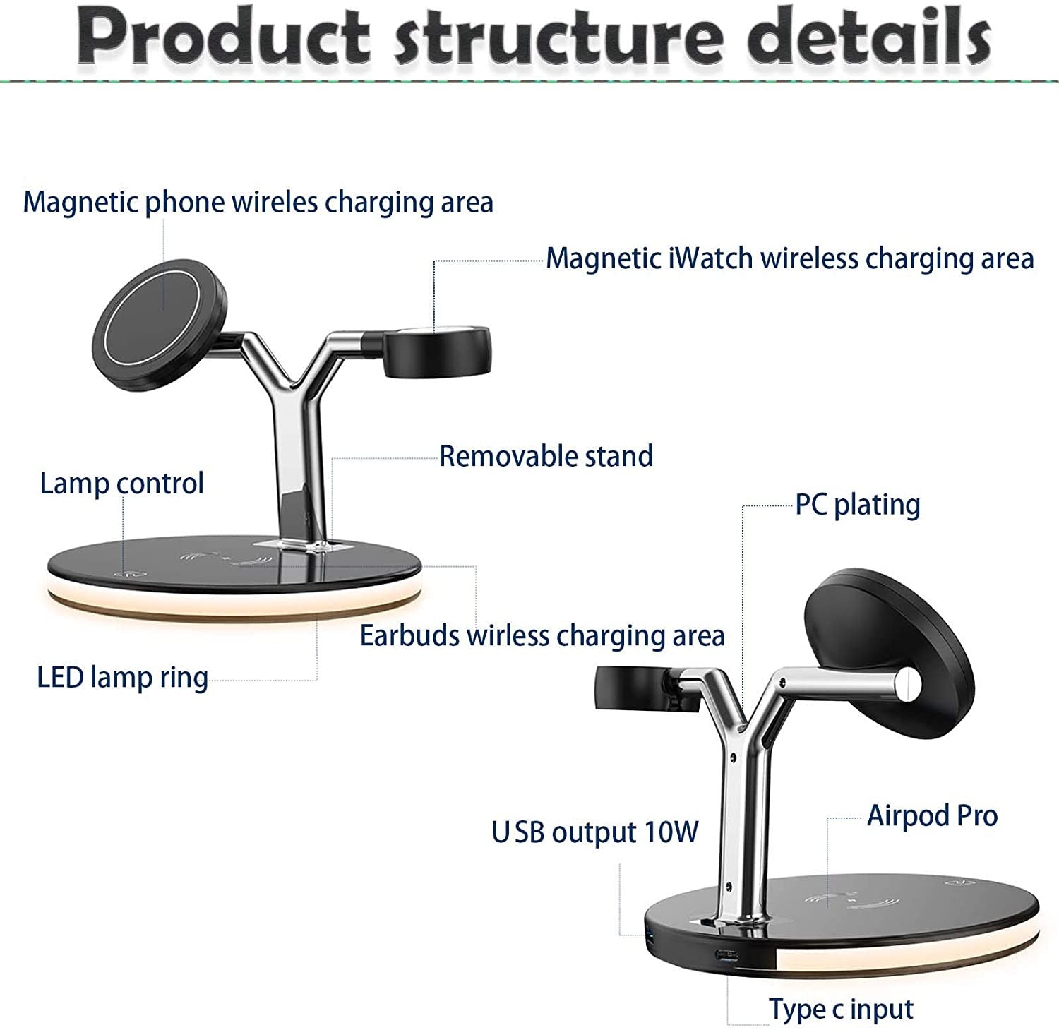 3in1 Magnetic Fast Wireless Charging Station for iPhone 12 & Apple Watch - Adistore