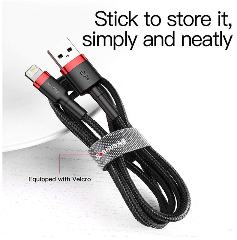 Baseus USB Cable for iPhone 12/11 Pro Max – Fast Charging & Sync - Adistore