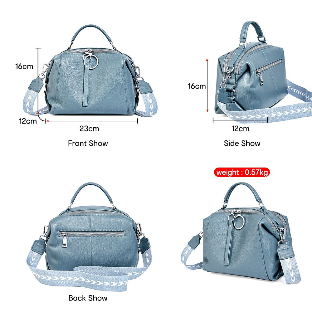 Zency Soft Genuine Leather Women’s Handbag – Tote & Crossbody Bag - Adistore