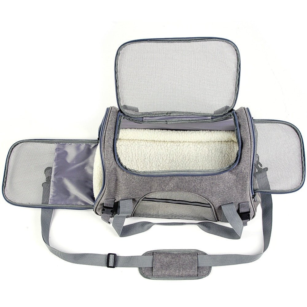 Dog Carrier Bag Soft Side Backpack Cat Pet Carriers Dog Travel Bags Airline Approved