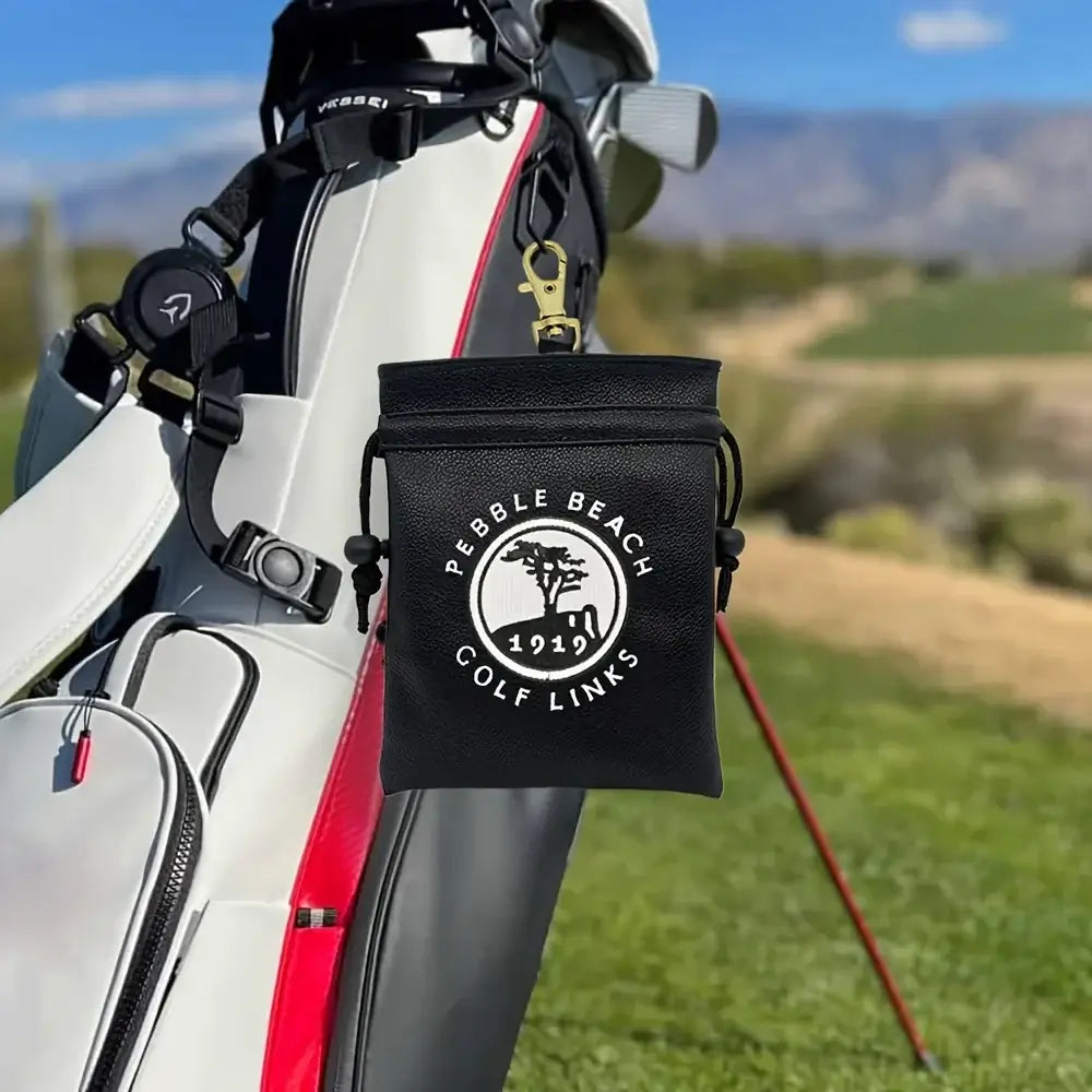 White golf stand bag on a golf course — how to choose a golf bag guide — Adistore