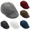 Golf flat cap UK — retro Peaky Blinders style driving cabbie cap colour options